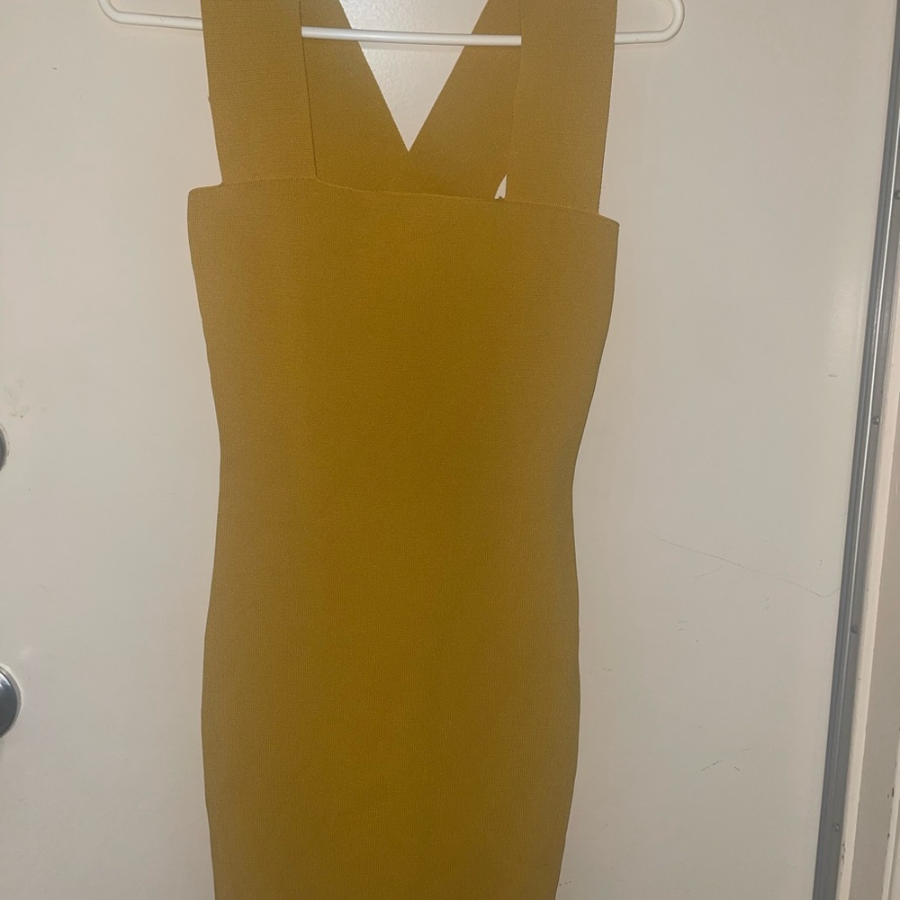 Seek The Label Elegant Mustard Dress